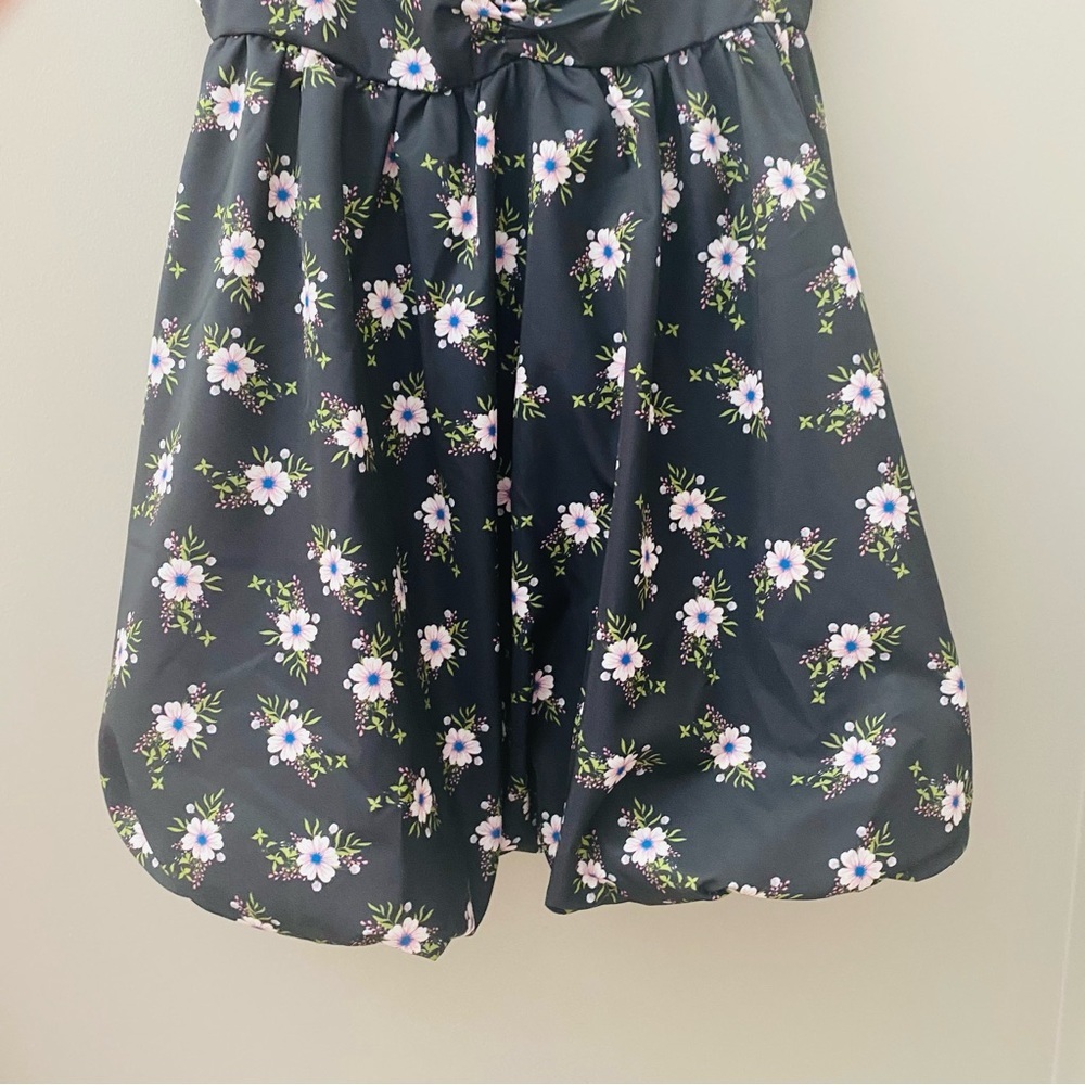Free People Bubble Mini Dress Black Sz Medium - Picture 5 of 11